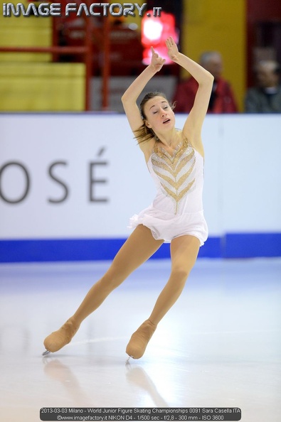 2013-03-03 Milano - World Junior Figure Skating Championships 0091 Sara Casella ITA.jpg